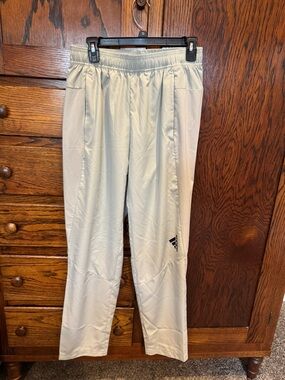 adidas Light Gray Performance Track Pants
